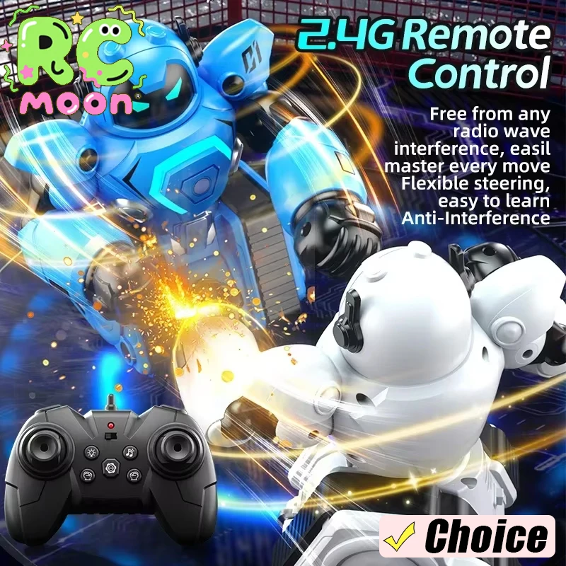 JJRC R30 ラジコン対戦型ロボット、ダブルボクシングサッカー、親子で楽しめるDIY組み立て式子供用おもちゃロボットギフト