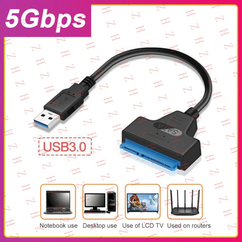 

Кабель-адаптер U+ USB 3.0 для подключения жесткого диска SATA III 2,5 дюйма/конвертер UASP SATA в USB 3.0【Минимальный заказ: 10 штук】