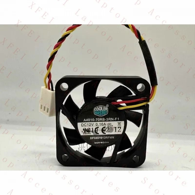C 1 peça para ventilador Cooler Master A4010-70RB-3RN-F1 DC12V 0.16A 40*10MM 3 fios