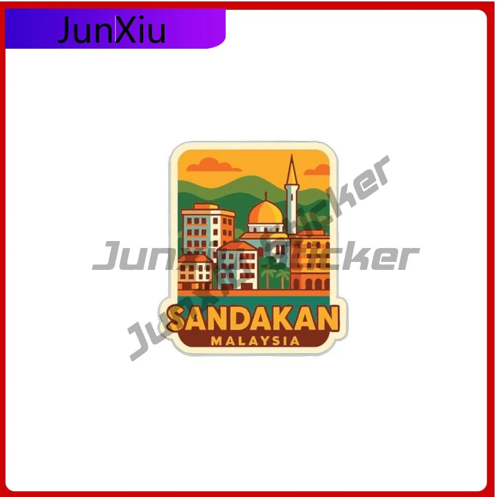 

Sandakan Malaysia City Sticker Camper Windows Windshield Luggage Kayak Suv Vinyl Decal Exterior Accessories Suv Stickers Pvc