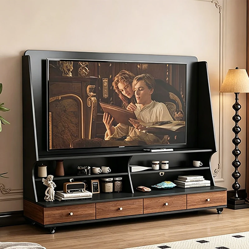 Nordic Aesthetic Creative Tv Table Storage Glamour Trendy TV Stands Premium Movable Muebles Para Hogar Living Room Furniture
