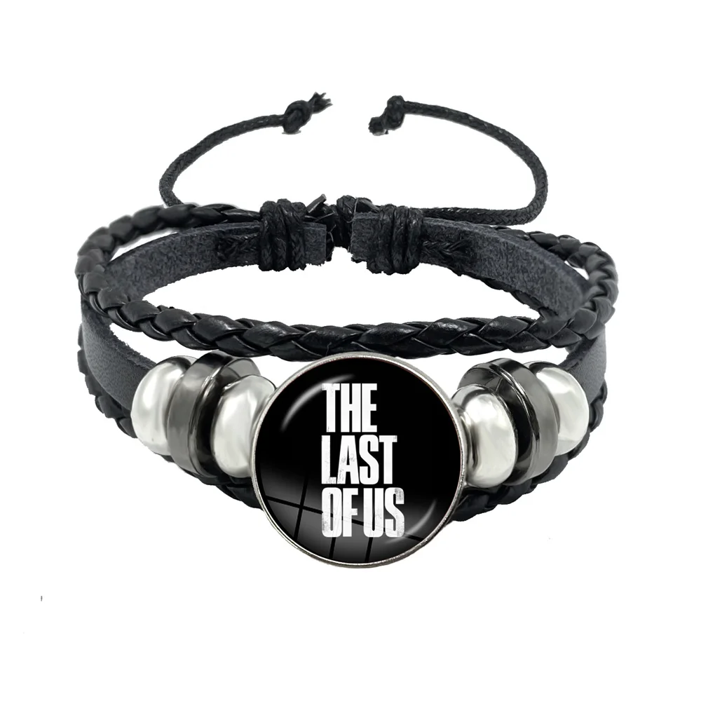 Game The Last Of Us 2 Firefly Logo Leather Rope Bracelet Art Multilayer Braided Bracelets Bangles Handmade Charm Jewelry Gift