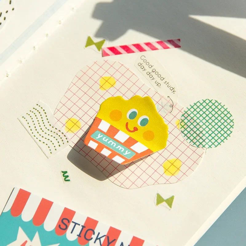 Message Childhood Sticky Notes Combination Sticky Notes Cute Cartoon Material Paper 8 Types