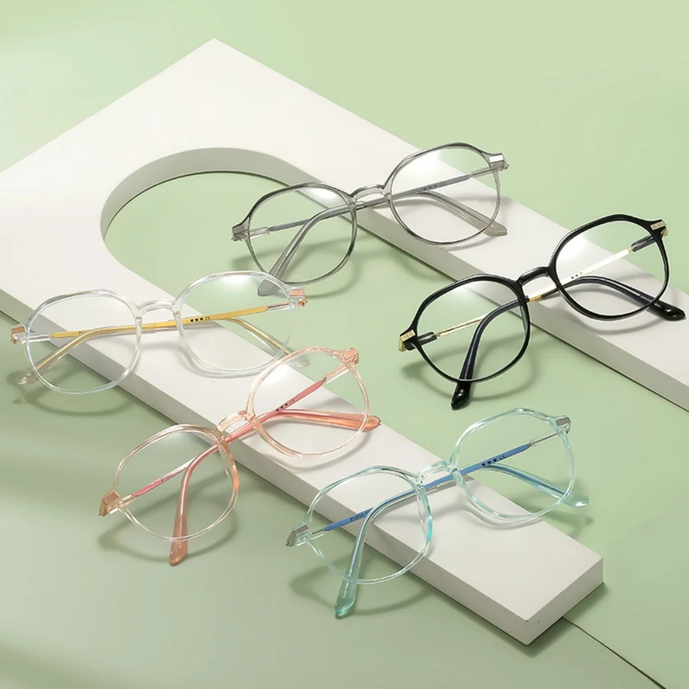 Fashion Square Reading Glasses Fashionable Unisex Reading Glasses Metal Frame Spectacles Anti-Blue Light Anti Blue Light Glasses