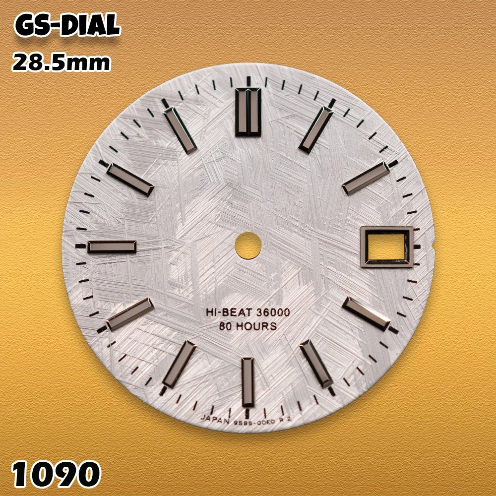 SEI NH35/NH36 Movements GS Logo 28.5mm Weaving patterns Metal Dial Watches for men Watch Modification Accessories view 5