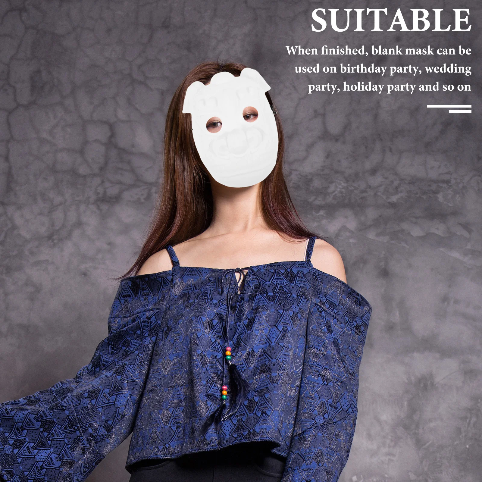 

Animal Mask PVC DIY Masks Party Masks Paintable Craft Blanks Party Accessories Craft Blanks Masquerade Supplies Toy