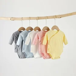 Four Seasons 0-24 months baby triangle jumpsuit Newborn fart wrap clothes for baby pajamas inner wear long sleeved base clothes