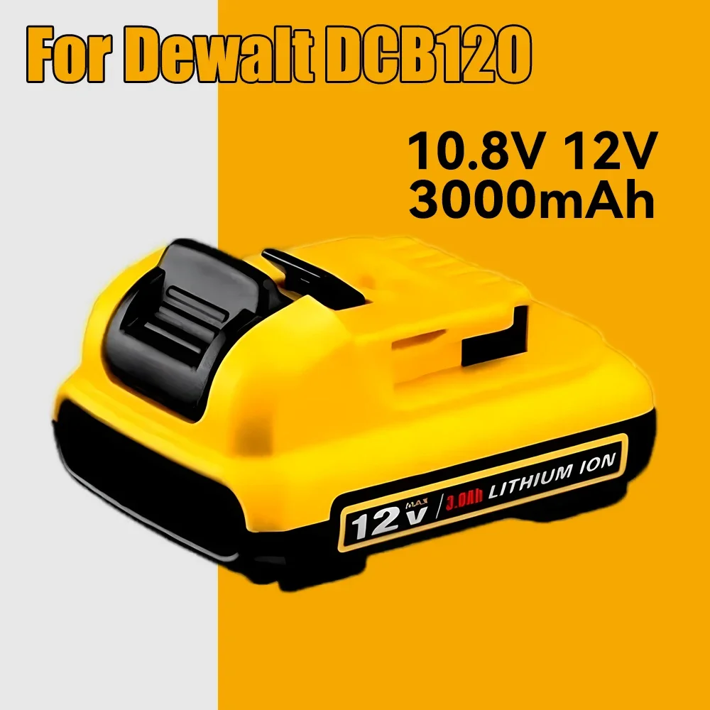 

3000mAh 12V Volt Max Lithium Ion Battery Replacement for DeWalt DCB120 DCB123 DCB122 DCB127 DCB124 DCB121 Rechargeable Batteries