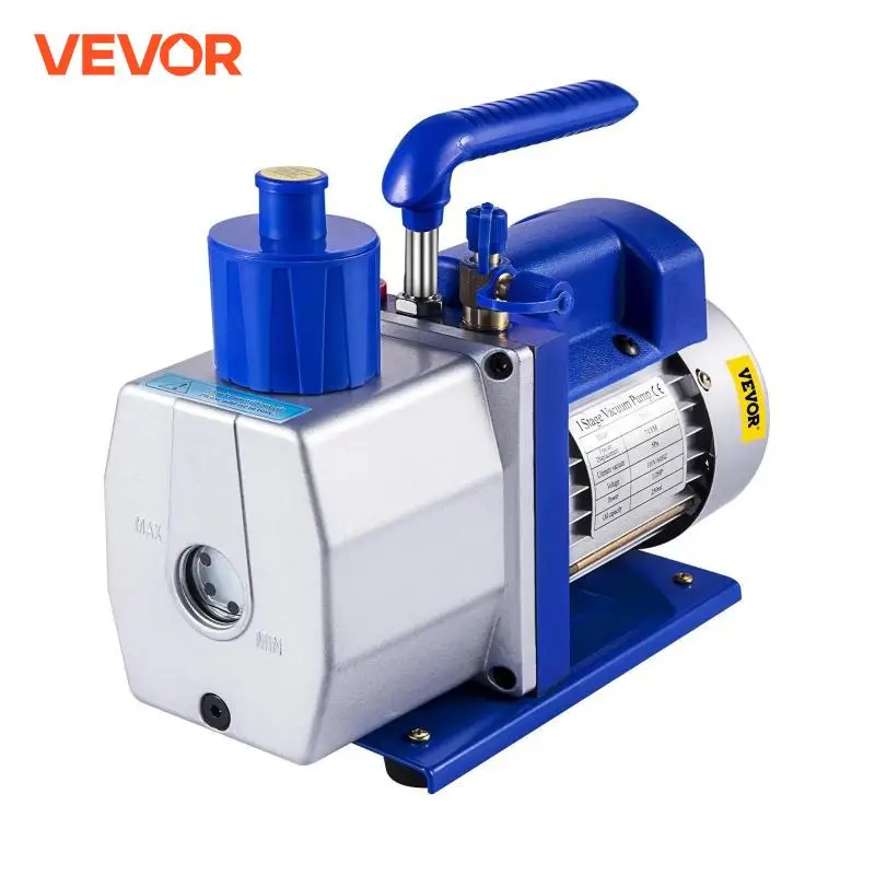 

VEVOR Vacuum Pump 7 CFM 1/3 HP Single Stage for R12 R22 R134a R410a Systems 5PA Vacuum Refrigerant for Automobile Reparation