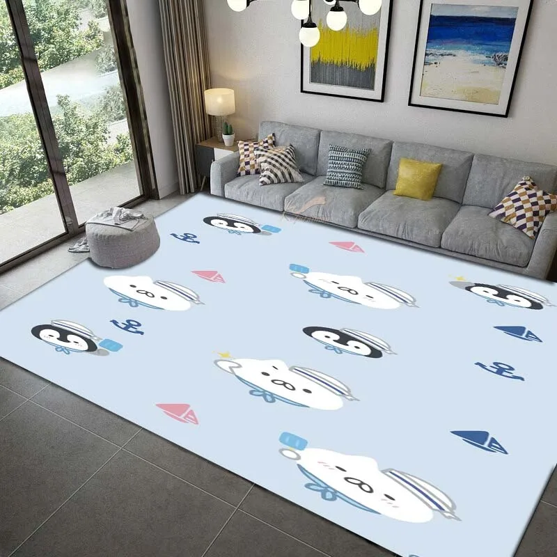 C-Cool penguins ,Carpet Rug for Living Room Bedroom,Kitchen Doormat Bathroom Anti-slip Floor Mat