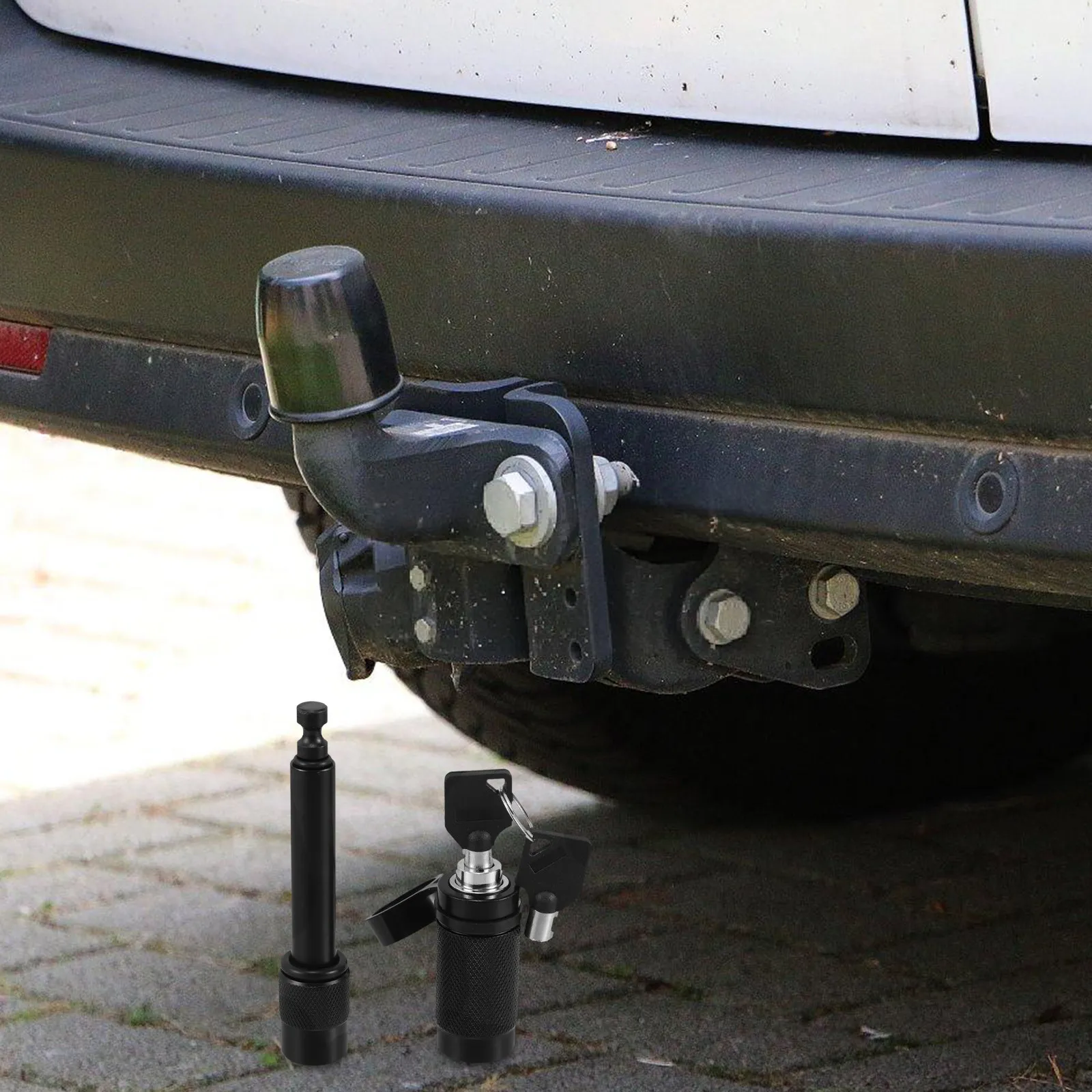 

Trailer Lock Anti-Theft Dumbbell Hitch Pin Lock Keyed Alike for Rv Trailer Tow Boat Secure Safety Locking Pin Set