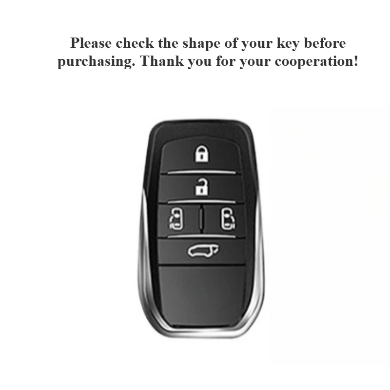 For Toyota Alphard Vellfire Crown Key Case High-grade All-inclusive Shell Buckle Flip Fur Car Key Cover Car Accessories Tools