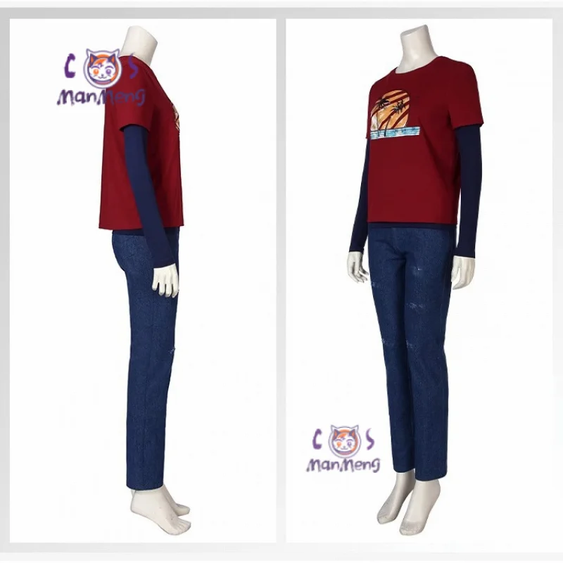 

Movie The Last of Us 2025 New Ellie Airi Cosplay Costume Halloween outfits Women Men Clothing Pants T-shirts full set uniform