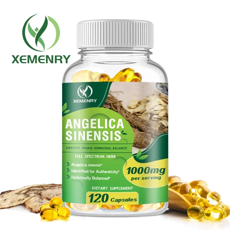 Angelica Sinensis-1000 Mg, apoya el equilibrio menstrual femenino y promueve la energía, el rendimiento y el estado de ánimo