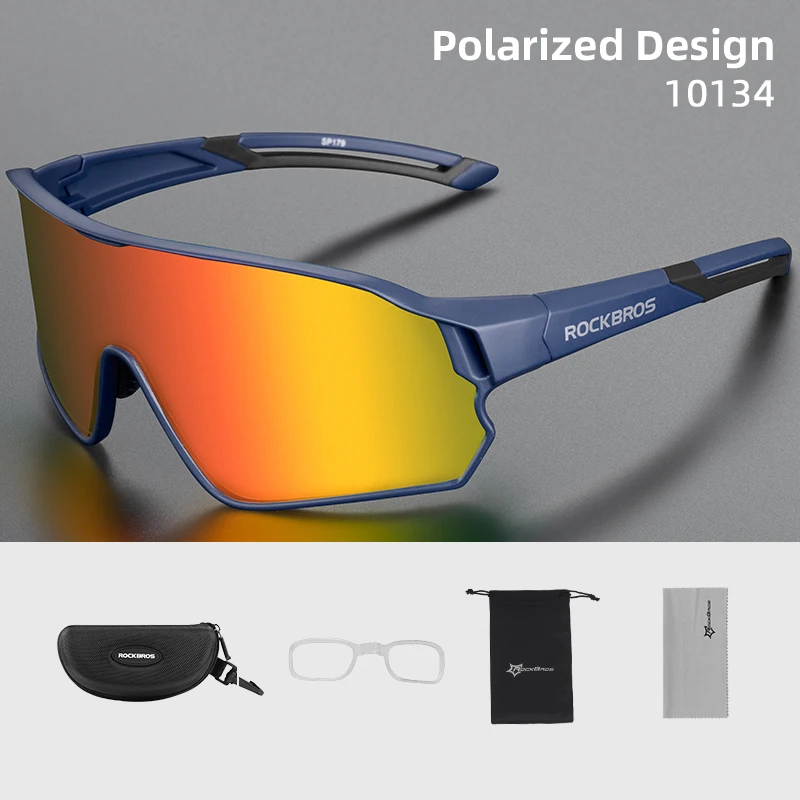 ROCKBROS Polarized Sports Sunglasses UV400 Black 3