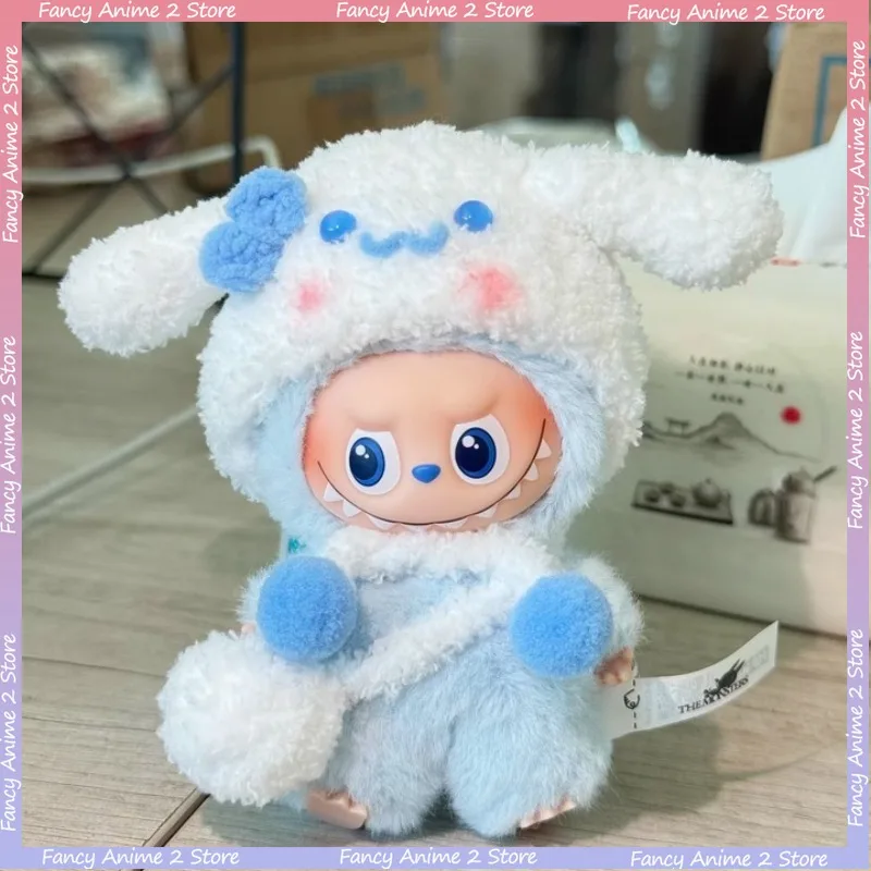 

Новая очаровательная повязка на голову с вышивкой Cinnamoroll, сумка через плечо, наряды для 4,0 Mini Labubu, модная плюшевая кукла, одежда, аксессуары