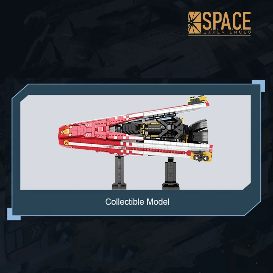 2107Pcs MOC Razorback Racing Pinnace Ship Building Blocks The Expanse Spaceship Model Assembly Bricks Toys for Kids Adults Gifts
