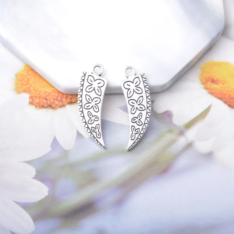 10 Stück Boho Zinklegierung Runde Ohrring-Anhänger Runder Baum Sonnenblumen-Anhänger DIY Damenohrringe – Detail 15