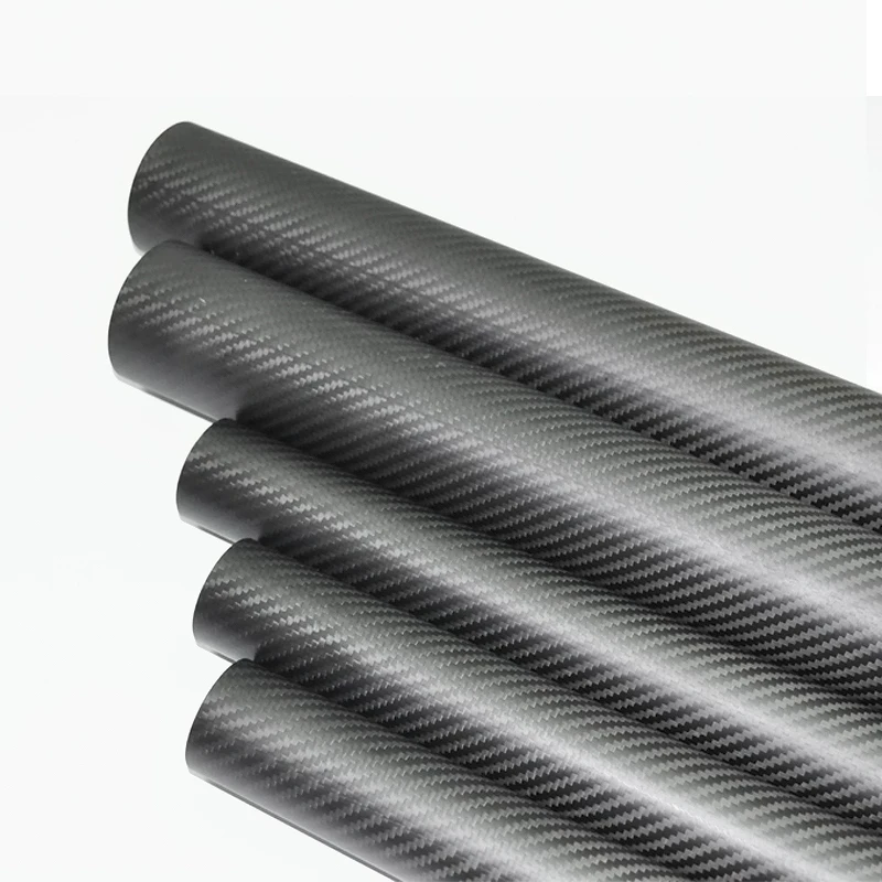 

1000mm 2pcs 3k Carbon Fiber Tube 35mm 36mm 38mm 40mm 42mm 44mm 45mm 46mm Roll Wrapped Pipe/Shaft Light Weight High Strength