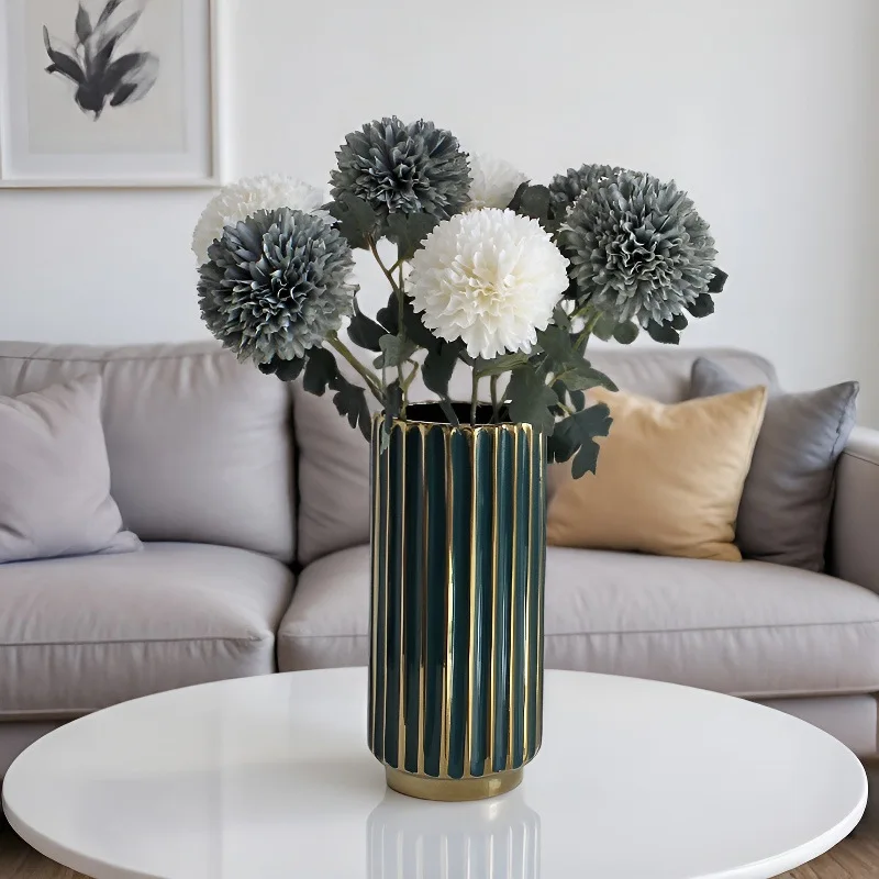 10 Stück Künstliche Löwenzahn-Seidenblumen DIY Brautstrauß Hochzeitsdekoration Blumenzwiebelkugeln Heim-Party Tischdekoration – Detail 10