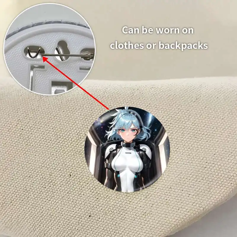 Vandread Dita Liebely Game أنيمي شخصية شارة بروش مرساة الأجهزة الطرفية PinCute الملابس Loverinsignias الشخصية
