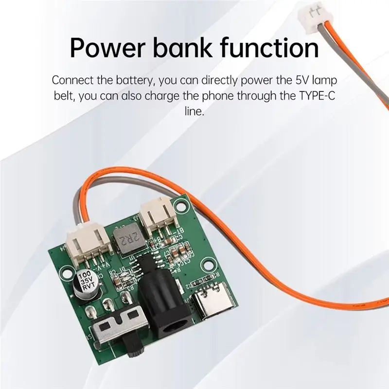 B24B LED RGB River Table Module Honeycomb Coil Light Belt Air Separation Touch Induction Switch TYPE-C