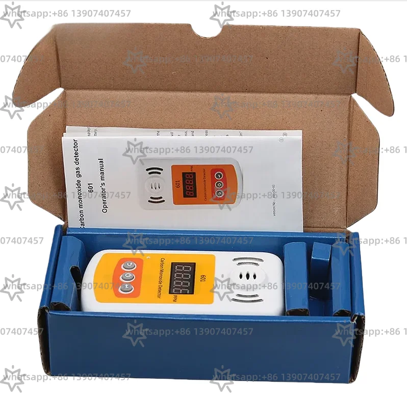 

601 0-1000ppm Carbon Monoxide Detector Portable CO Meter Monitor with Sound and Light Alarms