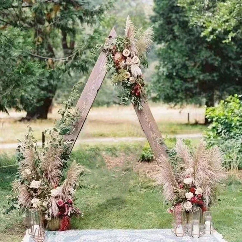 

Arch outdoor flower door decorative wooden frame ins wind confession flower shop photo background