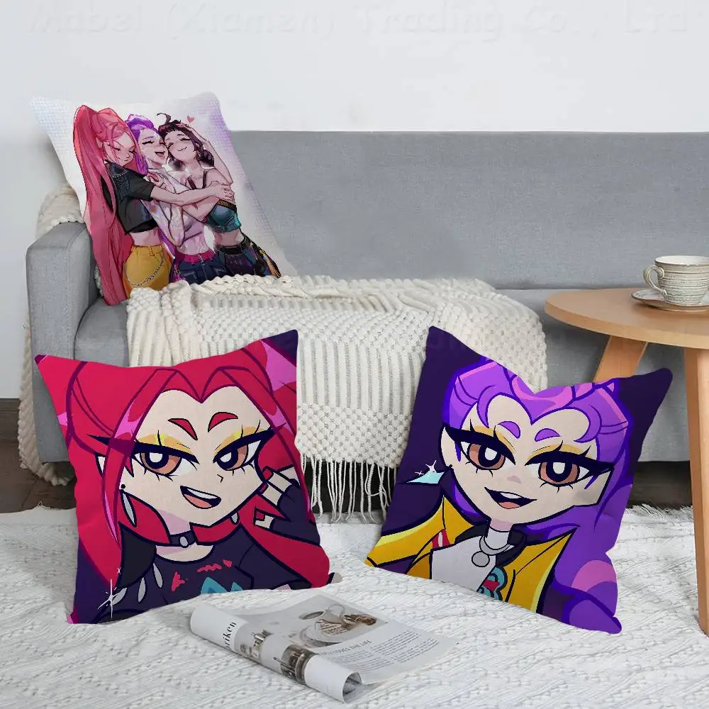 Anime KPop Demon Hunters Maple Design Cushion Cover Happy Autumn Harvest Decor Holiday Decorati Pillow Cover