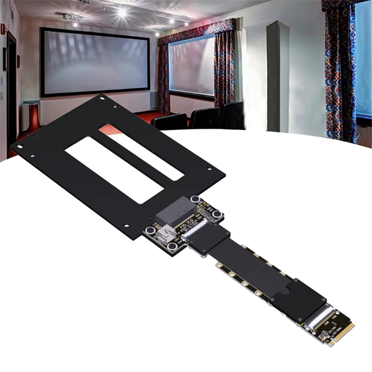 A49T F47SD M.2 NVMe a E1.S/E3.S Cable de extensión SSD PCIe 5,0 X4 SFF-TA-1002, alta velocidad 128G/Bps grado profesional 50cm