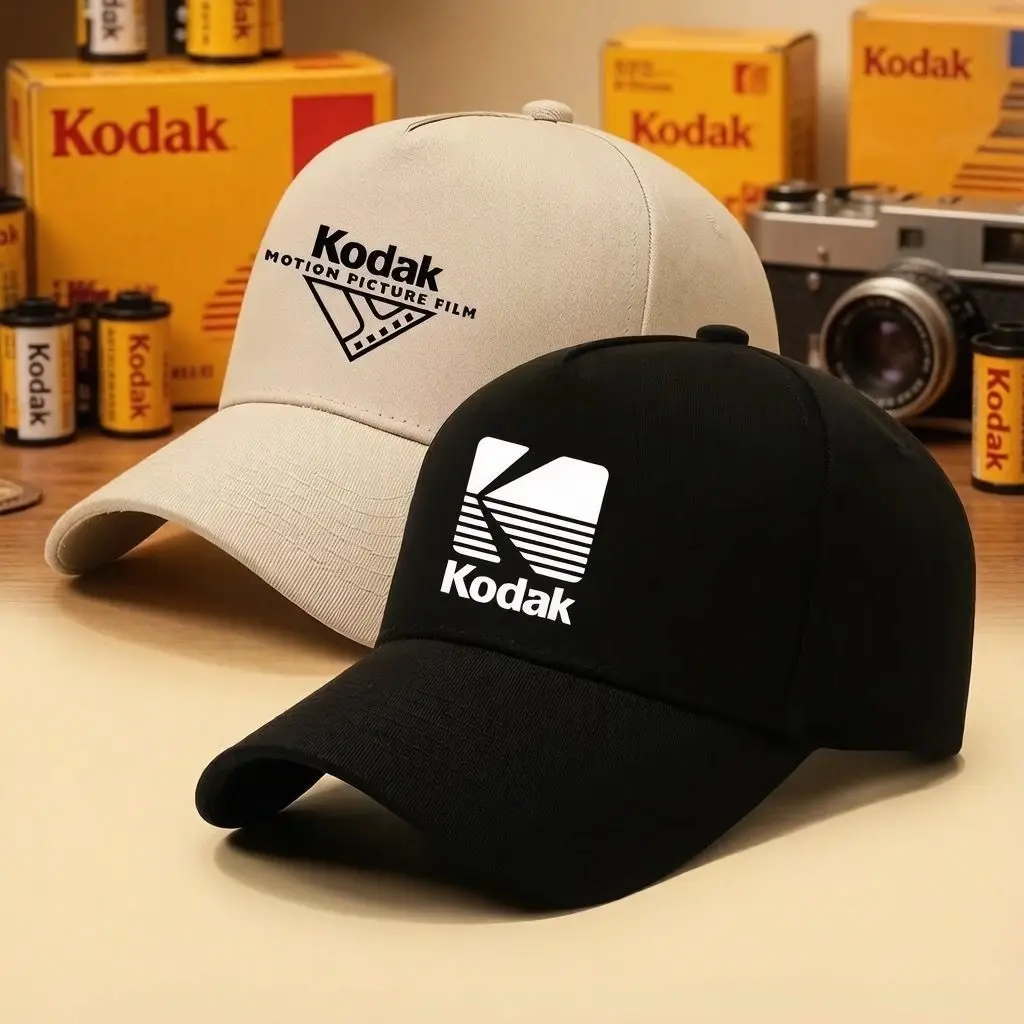 KODAK Fashion Graphic Photographer Baseball Cap, Couple Outdoor Visor Hat Sun Protection