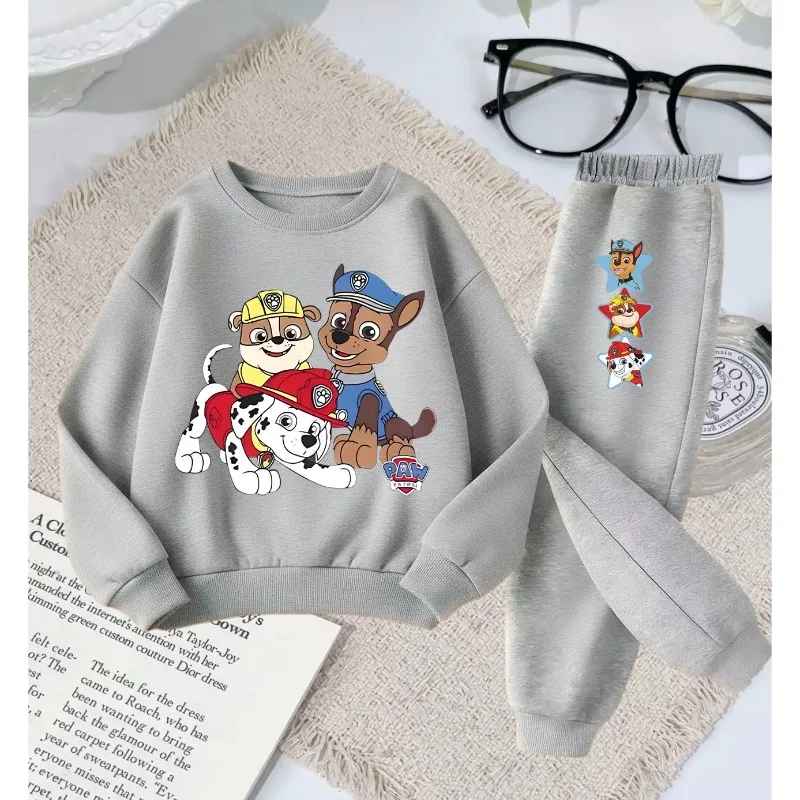 2026 Herbst Neuer Stil Kinder-Freizeit-Hoodie-Sets Kinder-Sweatshirt und Jogginghose Zweiteiliger Anzug Paw Patrol Modischer Trainingsanzug – Detail 1