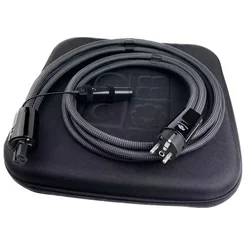 Audiophile HiFi Audio Power Cable Dragon High Current Low-Z / Noise-Dissipation 3-Pole AC Cord US & EU Schuko Plug