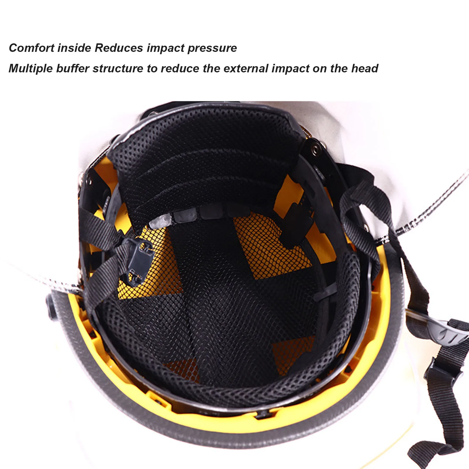 ZK40 Fire Rescue Helmet with Face Shield Flame Retardant Adjustable Shock Resistance Full Head Protection Fire Fighter Hard Hat