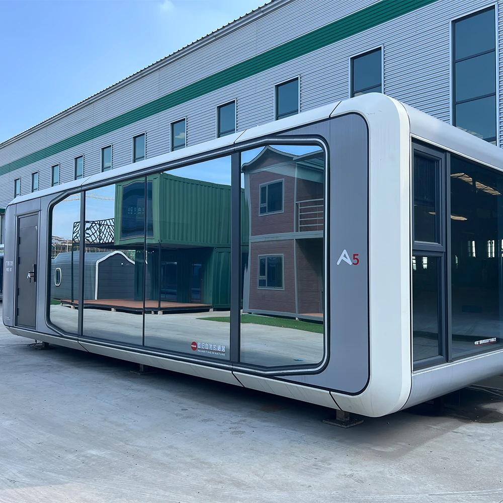 المضادة للتآكل دائم الجاهزة وحدات المنزل المحمول في الهواء الطلق الذكية التحكم الصوتي الفضاء كبسولة البيت #1