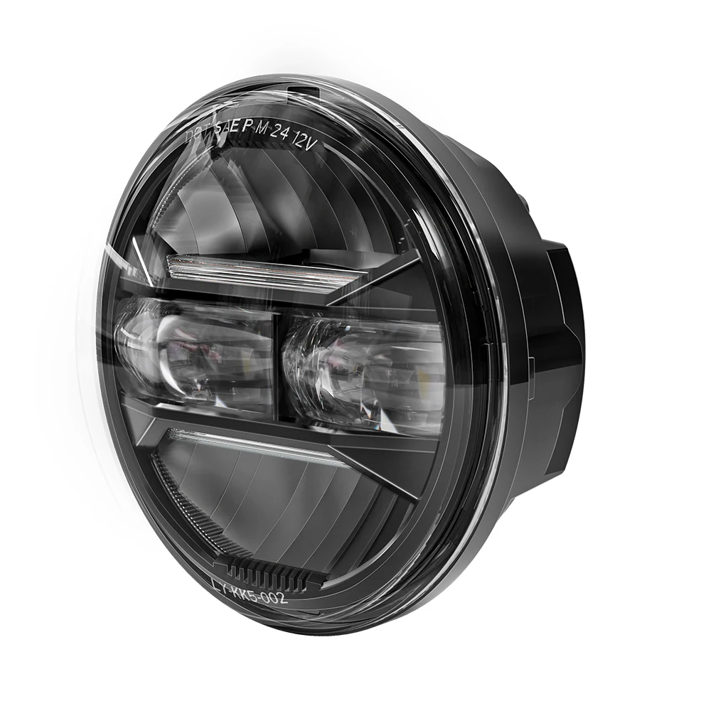 Emark Approved R148 R149 LED Scheinwerfer 5,75 Zoll 5-3/4" Motorcycle Headlamp Lights for Harley Davidson Hauptscheinwerfer Schw