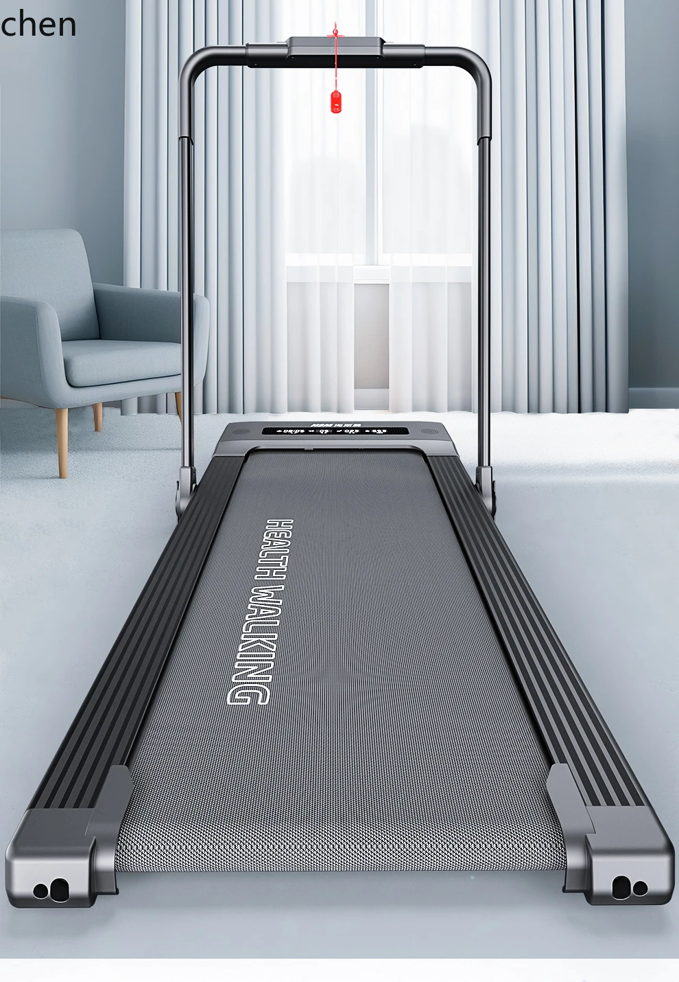 LXC 러닝머신 가정용 소형 실내 전기 접이식 충격 흡수 플랫 남성용 및 여성용 워킹 머신