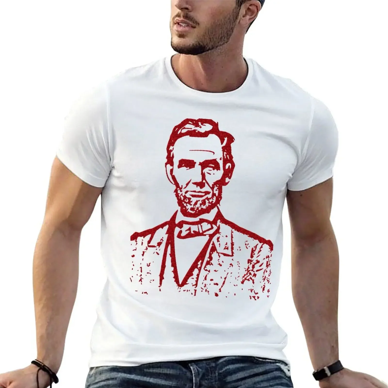 

Abraham Lincoln T-Shirt blue archive topping men clothings