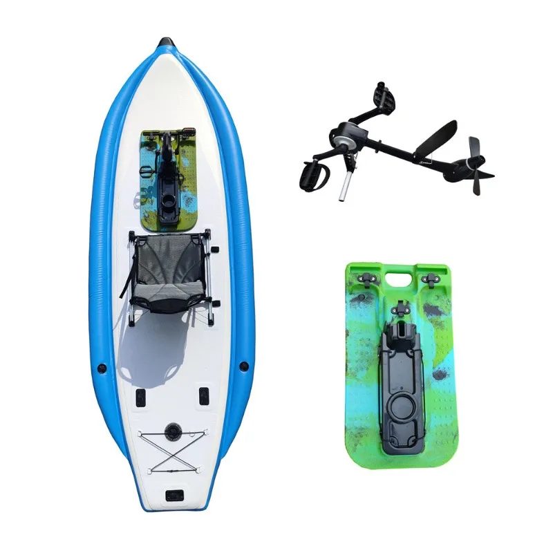 Three-air chamber inflatable SUP board inflatable surfboard with pedal and aluminum seat