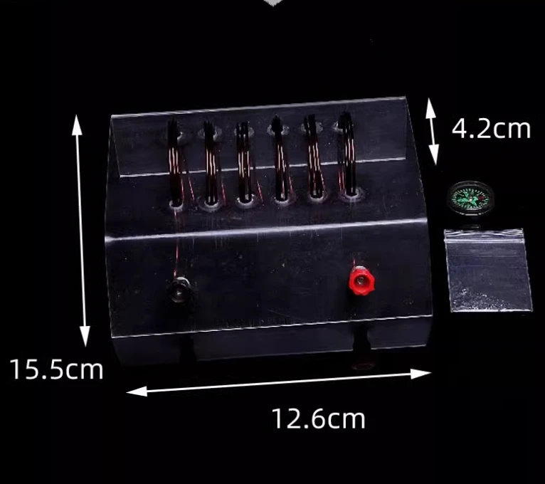 Spiral tube tester, current and magnetic field demonstrator, physical electromagnetics experimental teaching aids