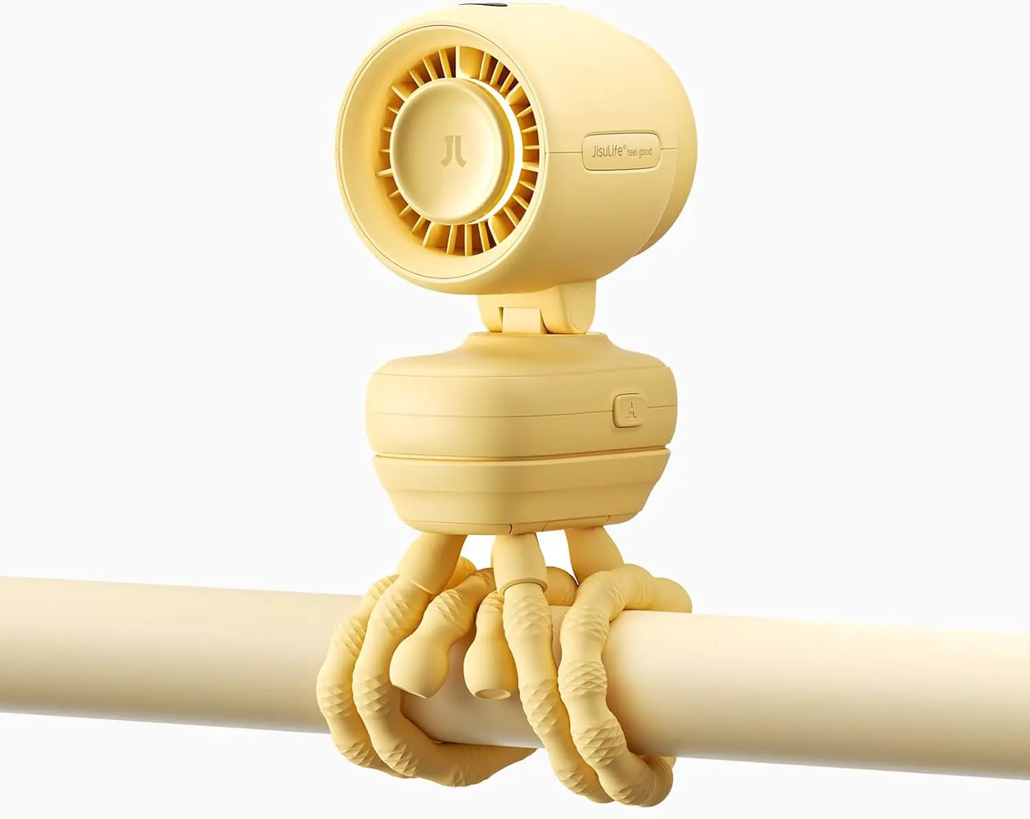 

Вентилятор для коляски 2026 - Компактный и безопасный, с 38-часовым охлаждением, ночником, съемный, для путешествий с малышом и использования на столе (Желтый)