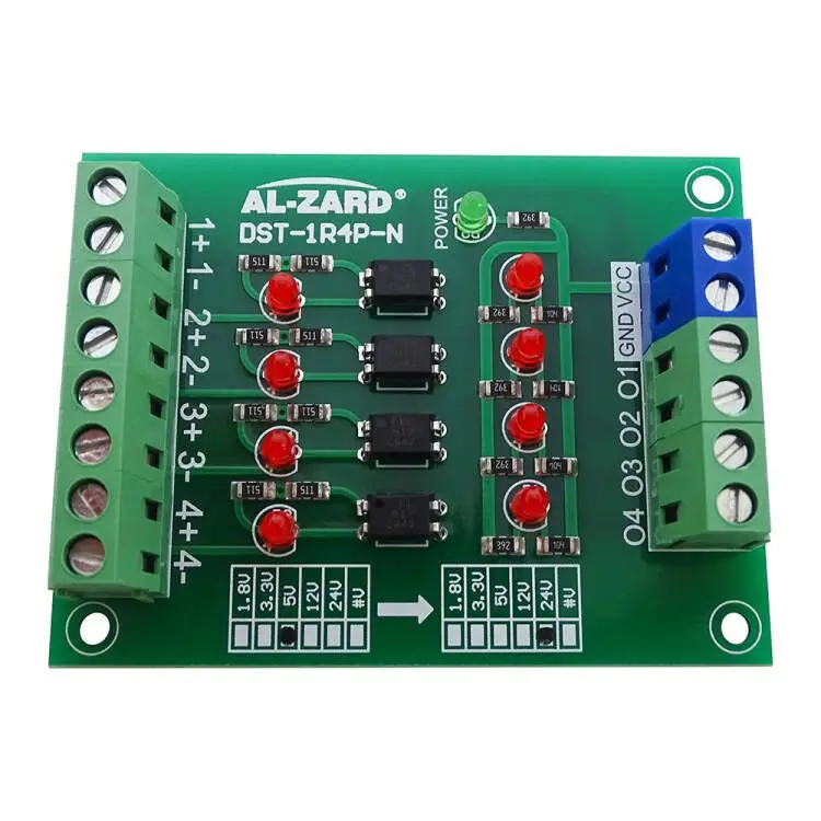 عزل Optocoupler بأربع طرق ، لوحة تحويل الجهد على مستوى PLC ، من من من من من من من من من نوع PLC ، من من من من من من من من من من من من من ومن ومن ومن ثم