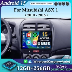 Android 15 For Mitsubishi ASX 1 2010 2011 - 2016 C4 Peugeot 4008 Car Radio Multimedia Video Player Navigation GPS NO 2Din 2 Din