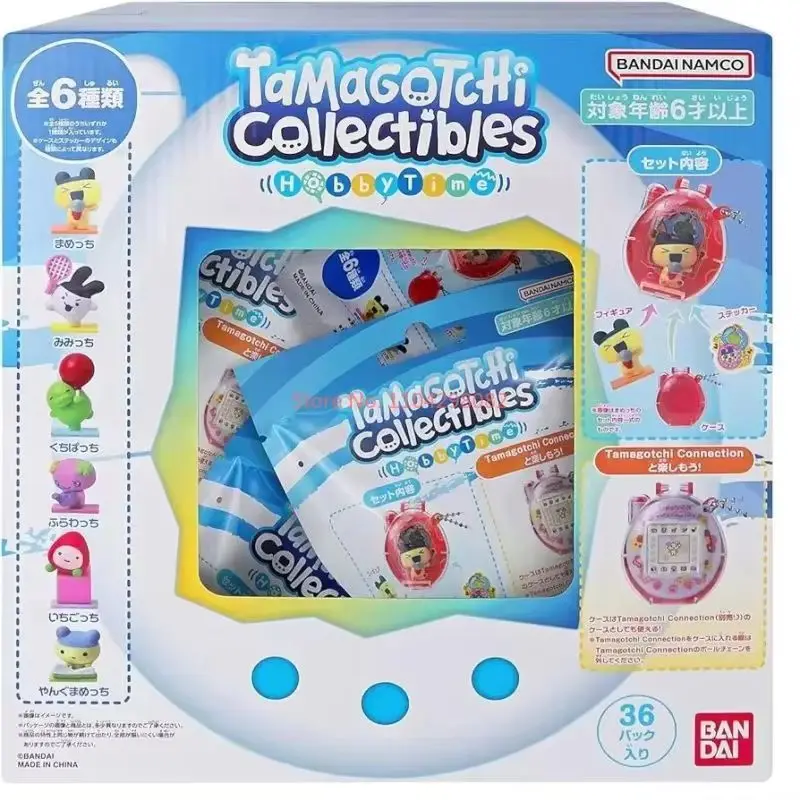 Caja Sorpresa Coleccionable Bandai Tamagotchi V1 V2 V3 - Figura de Poop Angel Snack Time Bean - Juguetes Decorativos de Moda, Regalos para