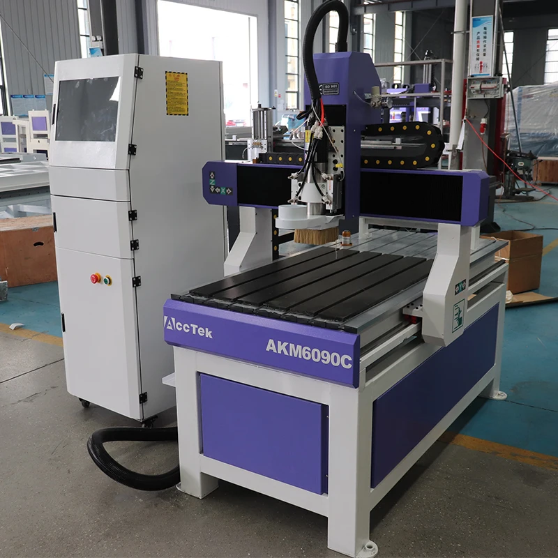 

AKM6090C Acctek ATC CNC Router Mini Size 6090 for Aluminum Engraving Router