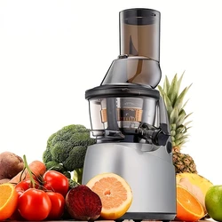 SlowJuicer,Masticating Juicer Machines, Large Chute Cold Press Juicer Extractor, Easy Clean Juicers with Higher Juice