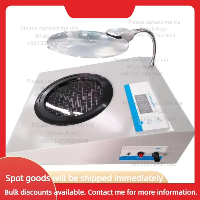 Portable Laboratory Colony Counter OEM Automatic Bacteria Inspection Instrument LED Caxial Lighting Digital Counter 3-9x