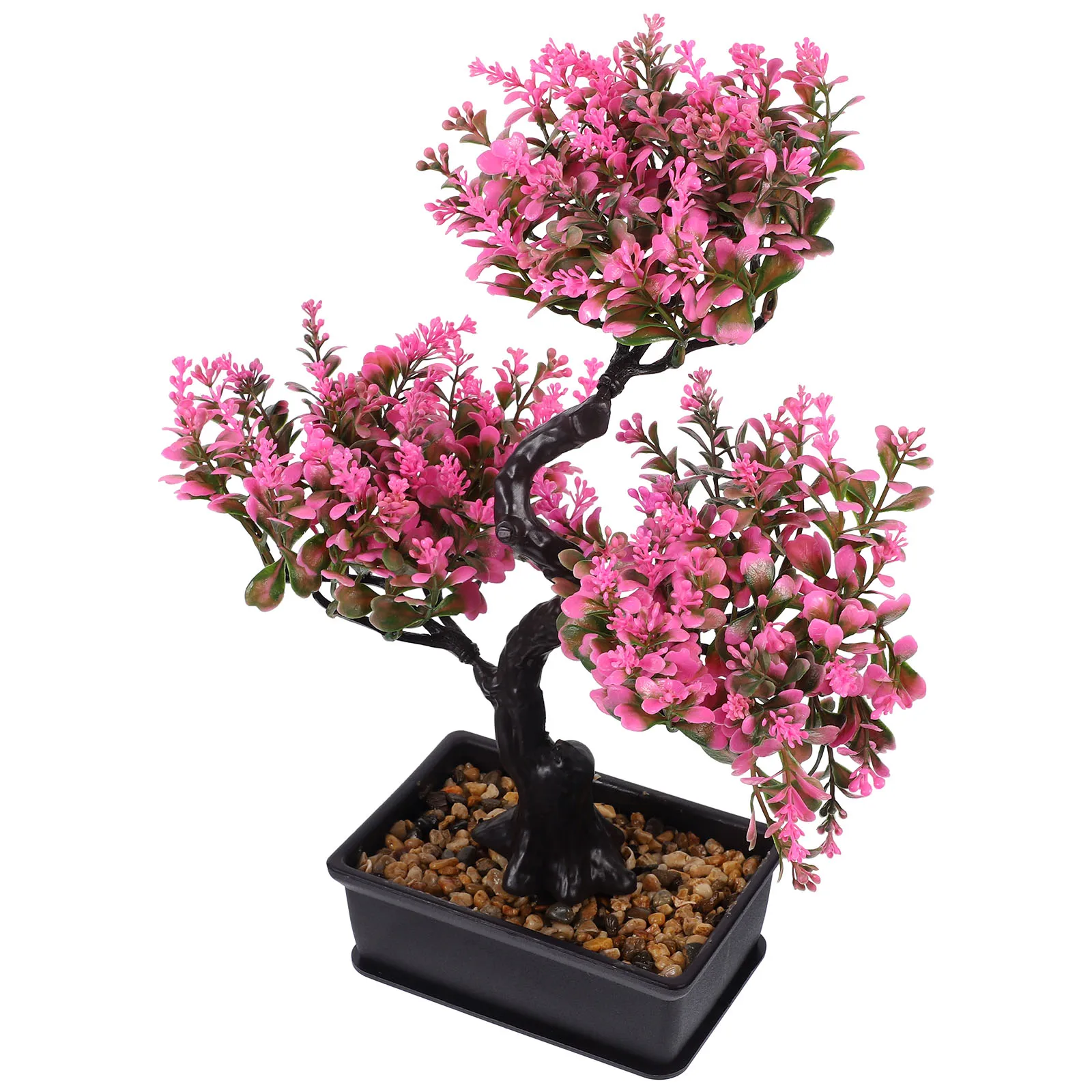 

Artificial Bonsai Fake Potted Plants Desktop Adornments Exquisite Workmanship No Maintenance Needed for Living Room Kitchen