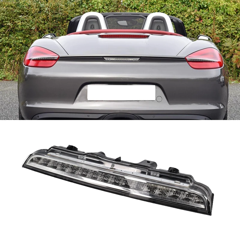 

Car Third Brake Light For Porsche 981 Boxster 2012 2013 2014 2015 2016 Central High Brake Light Driving Warning Light Accessory