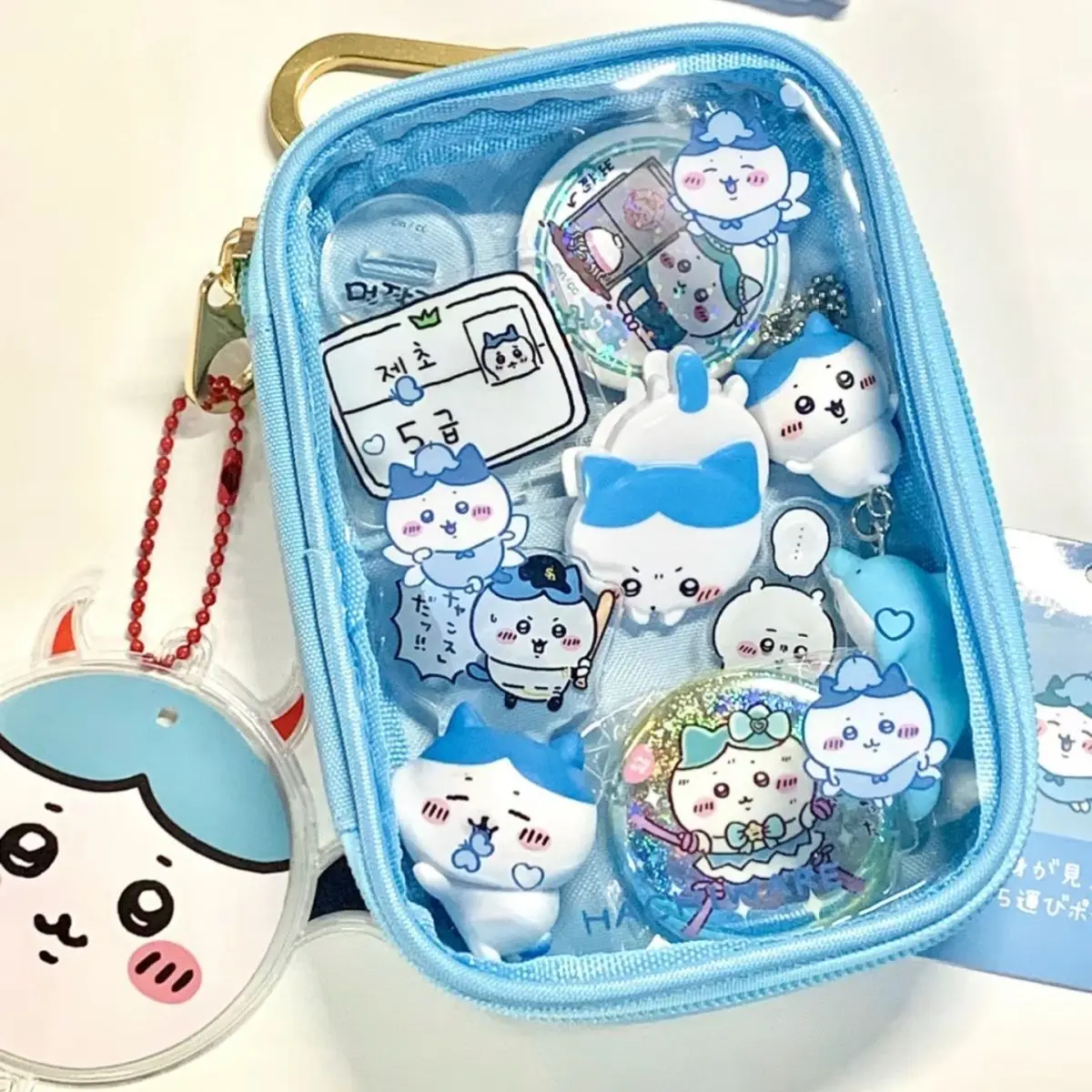 Chiikawas Kawaii Anime Bolsa De Lona, Bolsa Dos Desenhos Animados, Coração Da Menina Bonito, Carteira Zero, Mini Sacos, Suportes, Presentes para Estudantes, Usagi